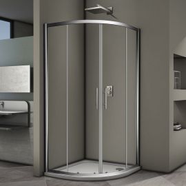 Душевой уголок Veconi Rovigo 100x100x190 стекло прозрачное профиль хром RV07-100PL-01-19C3_