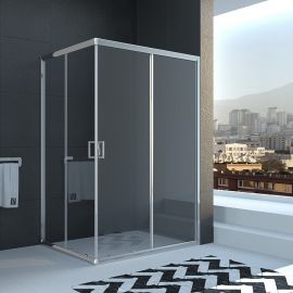 Душевой уголок Veconi Rovigo 120x80x195 стекло прозрачное профиль хром  RV10-12080PR-01-19C1_