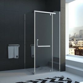 Душевой уголок Veconi Rovigo 100x100x195 стекло прозрачное профиль хром RV18-100K-01-19C1_