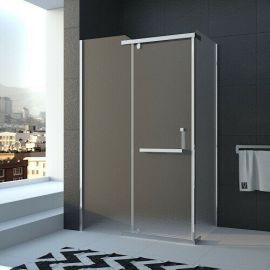 Душевой уголок Veconi Rovigo 120х80х195 стекло рифленое профиль хром RV19-12080PR-02-19C1_