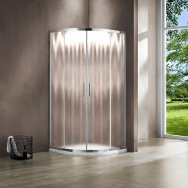Душевой уголок Vincea Garda VSQ-1G900CH, 900*900, хром, стекло шиншилла, Размер: 90х90, Профиль: Хром, Стекло: Шиншилла_