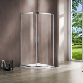 Душевой уголок Vincea Garda VSQ-1G800CL, 800*800, хром, стекло прозрачное, Размер: 80х80, Профиль: Хром, Стекло: Прозрачное_