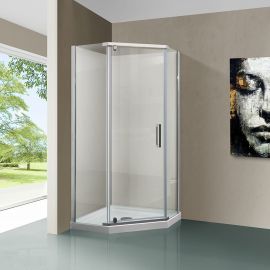Душевой уголок Vincea Stresa VSP-1S900CL, 900*900, хром, стекло прозрачное, Размер: 90х90, Профиль: Хром, Стекло: Прозрачное_