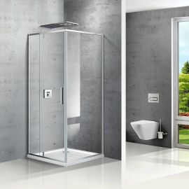 Душевой уголок Vincea Slim VPR-2SL9012CL-L, 1200*900, хром, стекло прозрачное, левый_