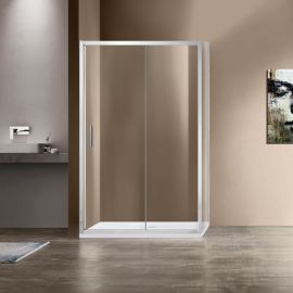 Душевой уголок Vincea Garda VSR-1G9012CL, 1200*900, хром, стекло прозрачное, Размер: 120х90, Профиль: Хром, Стекло: Прозрачное_
