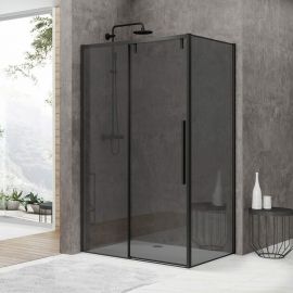 Душевой уголок Black&White S898 Black-Grey 90х120х195_