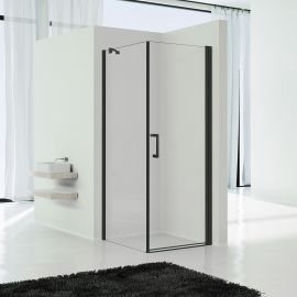 Душевой уголок Vincea Orta VSR-1O9090CLB, 900*900, черный, стекло прозрачное_