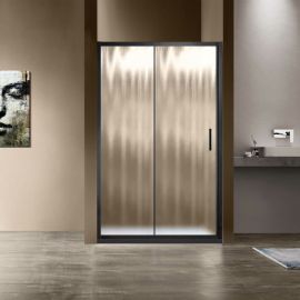 Душевая дверь Vincea Garda VDS-1G120CHB, профиль черный, стекло шиншилла_