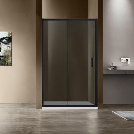Душевая дверь Vincea Garda VDS-1G120CGB, профиль черный, стекло тонированное_