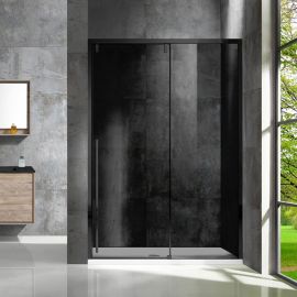 Душевая дверь Vincea Lugano VDS-1L120CGB-1, профиль черный, стекло тонированное, Размер: 120, Профиль: Черный, Стекло: Тонированное_