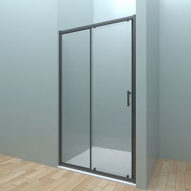 Душевая дверь Veconi Vianno 150x190 стекло прозрачное профиль черный VN72-150-01-C4_