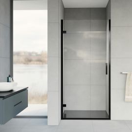 Душевая дверь Vincea Flex VDP-1F900CLB, профиль черный, стекло прозрачное_