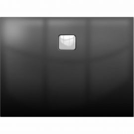 Акриловый душевой поддон Riho Basel 416 120x90 черный глянец, накладка хром DC261600000000S_