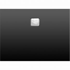 Акриловый душевой поддон Riho Basel 416 120x90 черный матовый, накладка хром DC261700000000S_