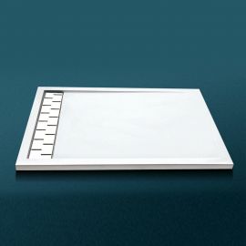 Поддон для душа из искусственного камня Vincea VST-2SR38012W, 1200*800*40, белый матовый_