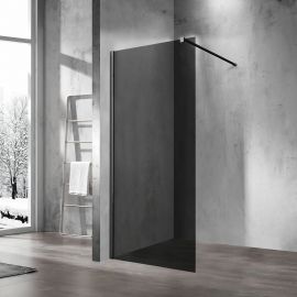 Душевая перегородка Vincea Walk-In VSW-1H900CGB, 90х200, профиль черный матовый, стекло тонированное_