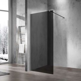 Душевая перегородка Vincea Walk-In VSW-1H800CGGM, 80х200, профиль вороненая сталь, стекло тонированное_