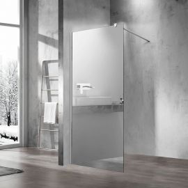 Душевая перегородка Vincea Walk-In VSW-1H900MR, 90х200, профиль хром, стекло зеркальное_