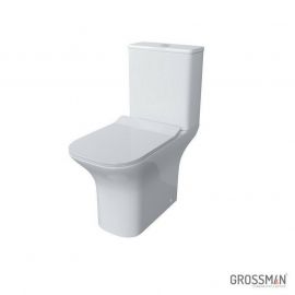 Унитаз-компакт Grossman Classic GR-4464S безободковый с тонкой крышкой_