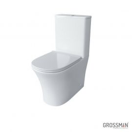 Унитаз-компакт Grossman Classic GR-4466S безободковый с тонкой крышкой_