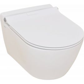 Унитаз подвесной Serel Smart SM25SL с микролифтом тонкая крышка_