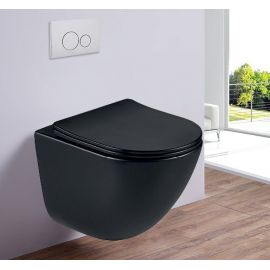 Унитаз подвесной безободковый Esbano LOTUS Matt Black_