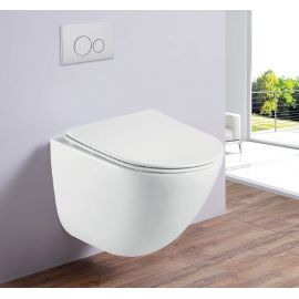 Унитаз подвесной безободковый Esbano LOTUS White_