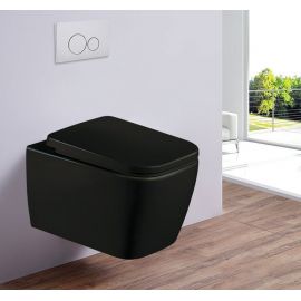 Унитаз подвесной безободковый Esbano TIRON-C Matt Black_