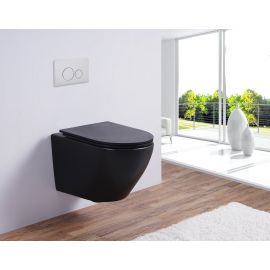 Унитаз подвесной безободковый Esbano AZALEA Matt Black_
