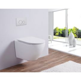 Унитаз подвесной безободковый Esbano AZALEA Matt White_