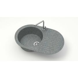 Мойка мраморная Marrbaxx T011Q008 темно-серая_