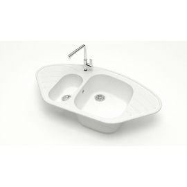 Мойка мраморная Marrbaxx T023Q001 белый лёд_