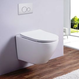 Унитаз подвесной безободковый Esbano AMAPOLA White_
