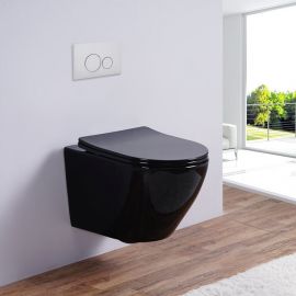 Унитаз подвесной безободковый Esbano AZALEA Black_