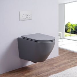 Унитаз подвесной безободковый Esbano AZALEA Matt Grey_