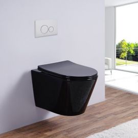 Унитаз подвесной безободковый Esbano CLAVEL Black_