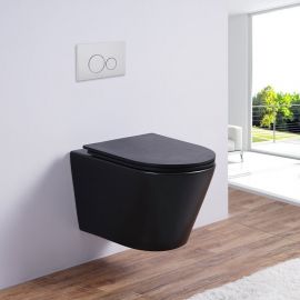 Унитаз подвесной безободковый Esbano CLAVEL Matt Black_