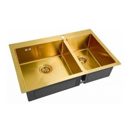 Кухонная мойка ZORG Inox PVD SZR-78-2-51-L BRONZE_