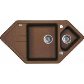 Мойка IDDIS Vane G Granucryl цвет шоколад угловая 1 1/2 чаши размер 960*500 V36C965i87_