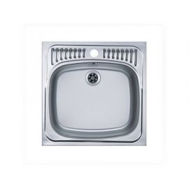 Мойка Alveus BASIC 130 NAT-60 465X465 в комплекте с сифоном_