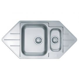 Мойка Alveus LINE 40 NAT-90 985X500 угловая в комплекте с сифоном_