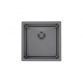 Мойка Alveus QUADRIX MONARCH 30 ANTHRACITE 450X450X200 в комплекте с выпуском без сифона_