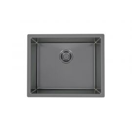 Мойка Alveus QUADRIX MONARCH 50 ANTHRACITE 550X450X200 в комплекте с выпуском без сифона_