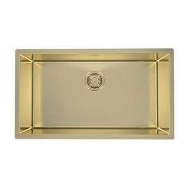 Мойка Alveus QUADRIX MONARCH 60 GOLD 740x400x200 в комплекте с выпуском без сифона_