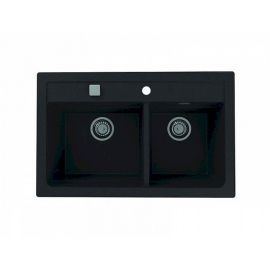 Мойка Alveus GRANITAL ATROX 50 CARBON - G91 в комплекте с сифоном_