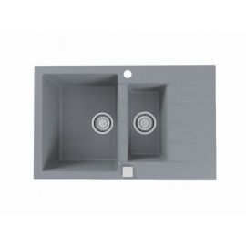 Мойка Alveus GRANITAL CADIT 70 CONCRETE - G81 790 X 500 в комплекте с сифоном_