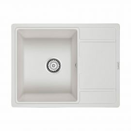 Мойка кварцевая Paulmark FLUGEN 50-650 PM216550-WH, белый, 650х500 мм_