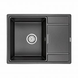 Мойка кварцевая Paulmark FLUGEN 50-650 PM216550-BL, черный , 650х500 мм_