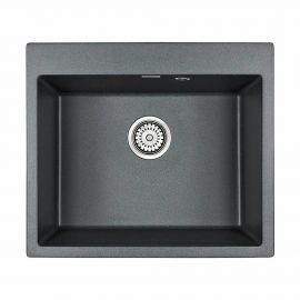 Мойка кварцевая Paulmark KANTE 60 PM106052-DG, графит, 600х520 мм_