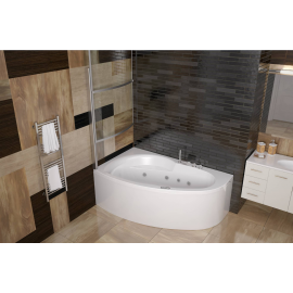 Акриловая ванна Eurolux BAGI 170x100L с каркасом и экраном_